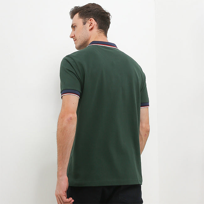 Hush Puppies Pakaian Pria Polo Daumier In Dark Green