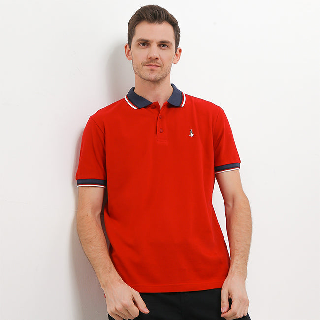 Hush Puppies Pakaian Pria Polo Daumier In Red