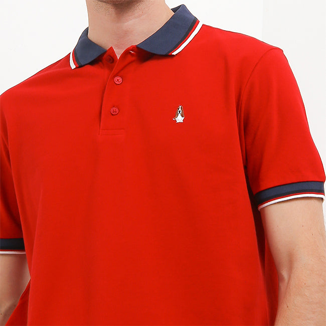 Hush Puppies Pakaian Pria Polo Daumier In Red