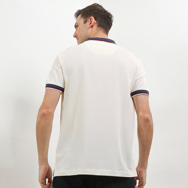 Hush Puppies Pakaian Pria Polo Daumier In White