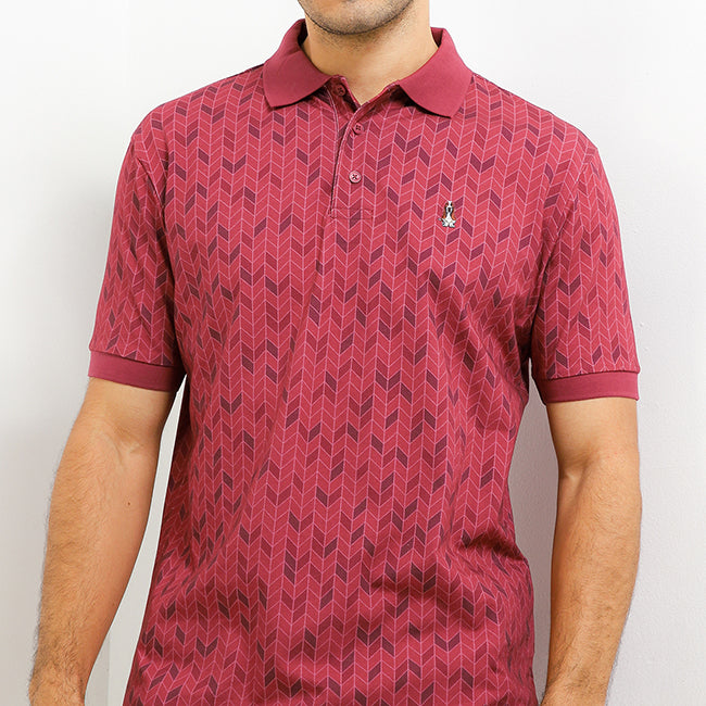 Hush Puppies Pakaian Pria Polo 90S Fletcha In Maroon