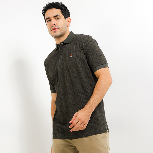 Hush Puppies Pakaian Pria Polo 90S Fletcha In Olive