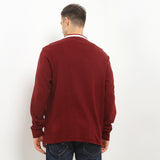 Hush Puppies Pakaian Pria Polo 90S Risotto In Maroon