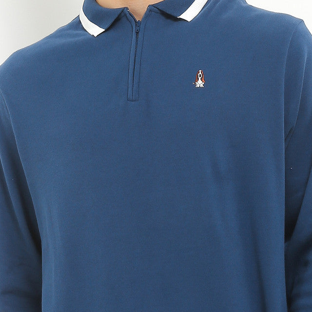 Hush Puppies Pakaian Pria Polo 90S Risotto In Navy