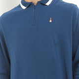 Hush Puppies Pakaian Pria Polo 90S Risotto In Navy