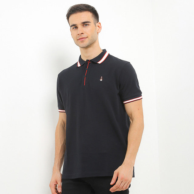 Hush Puppies Pakaian Pria Polo Cny Hao In Black