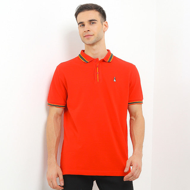 Hush Puppies Pakaian Pria Polo Cny Hao In Red