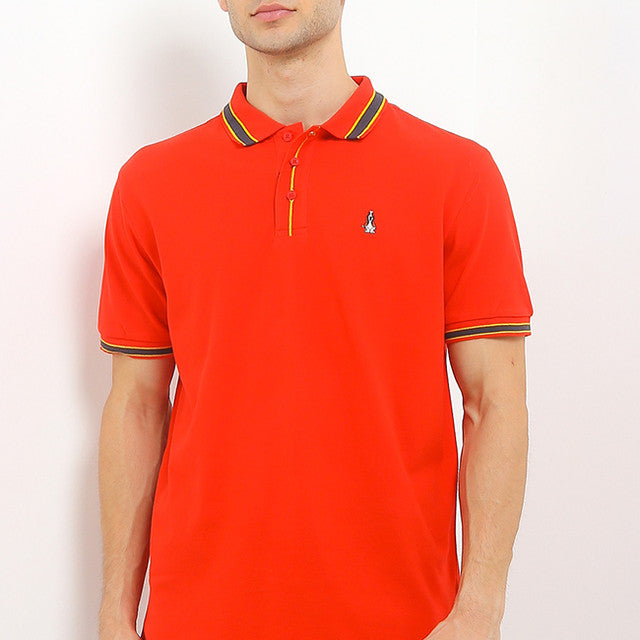 Hush Puppies Pakaian Pria Polo Cny Hao In Red