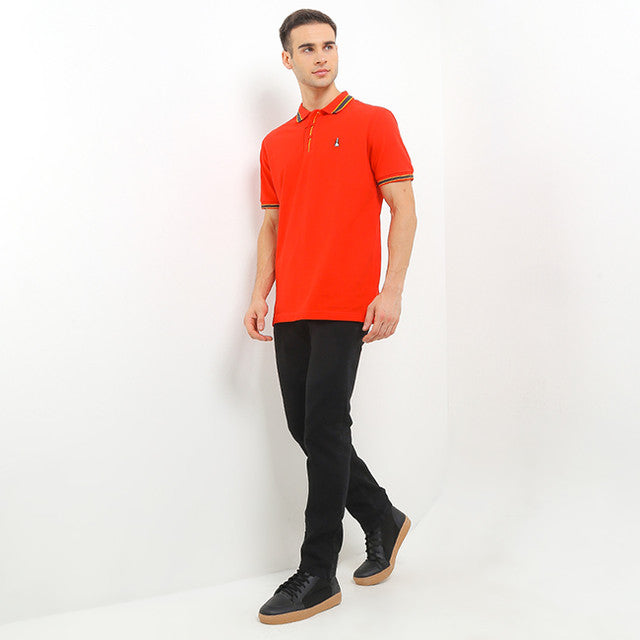 Hush Puppies Pakaian Pria Polo Cny Hao In Red