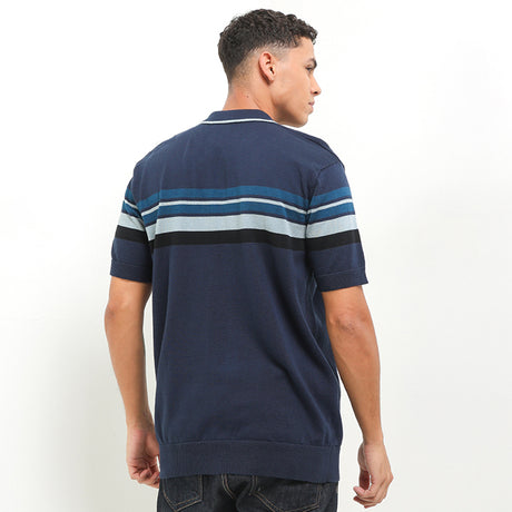 Pedestrian In Navy