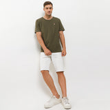 Hush Puppies Pakaian Kaos Pria Leviero Crew 2 In Dark Olive