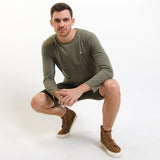 Hush Puppies Pakaian Pria Others Leviero Ls In Olive