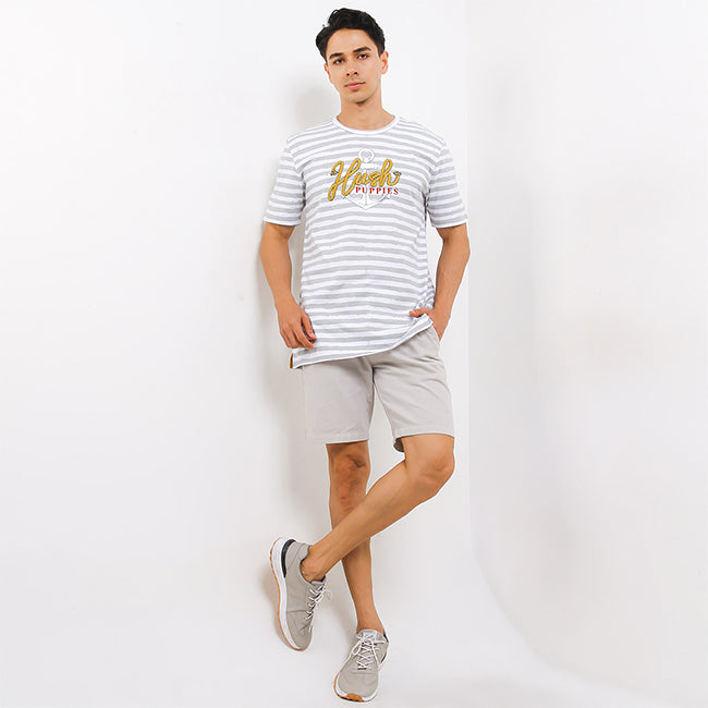 Hush Puppies Pakaian Pria T Shirt Ancora In Gray