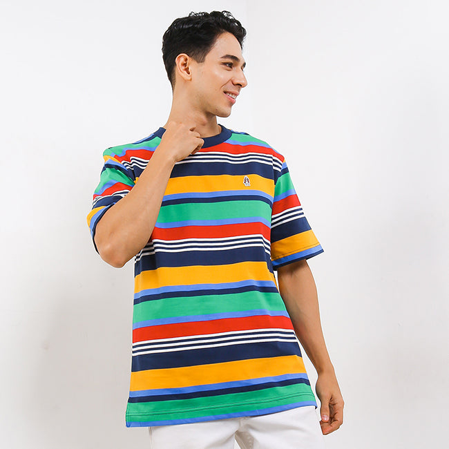 Hush Puppies Pakaian Pria T Shirt Nautical Puerto In Navy