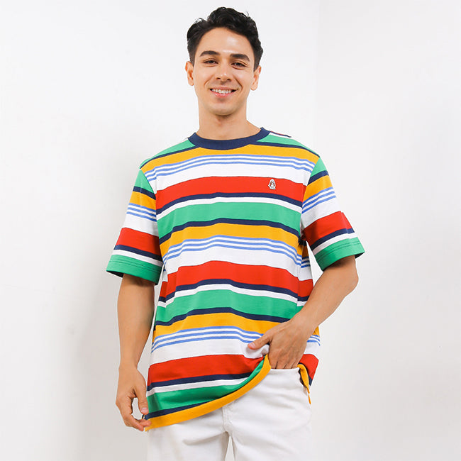 Hush Puppies Pakaian Pria T Shirt Nautical Puerto In White