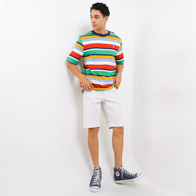 Hush Puppies Pakaian Pria T Shirt Nautical Puerto In White