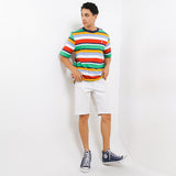 Hush Puppies Pakaian Pria T Shirt Nautical Puerto In White