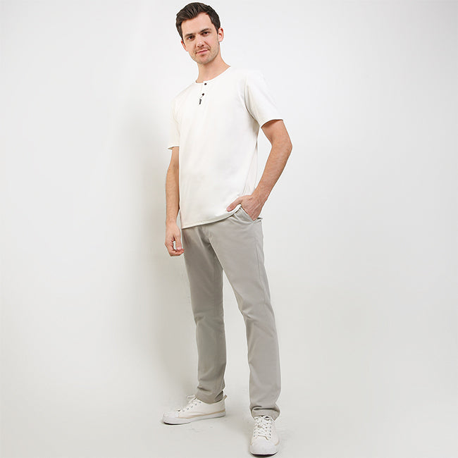 Hush Puppies Pakaian Pria T Shirt Hameed In Off White
