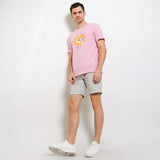 Hush Puppies Pakaian Pria T Shirt Pravo In Pink