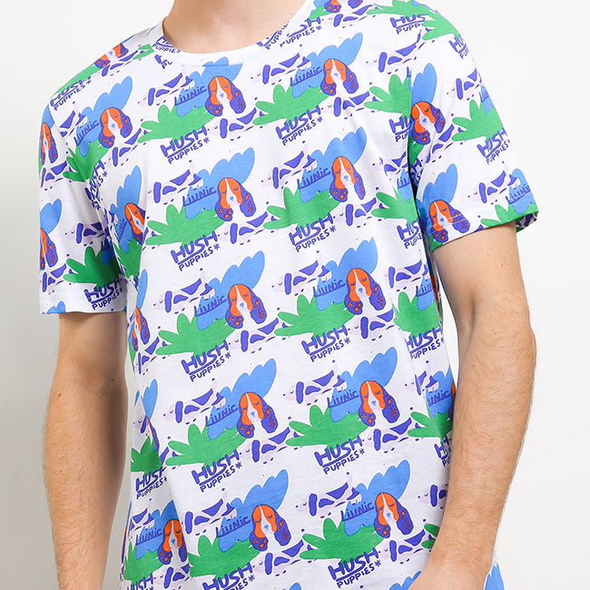 Hush Puppies Pakaian Pria T Shirt Chez In White