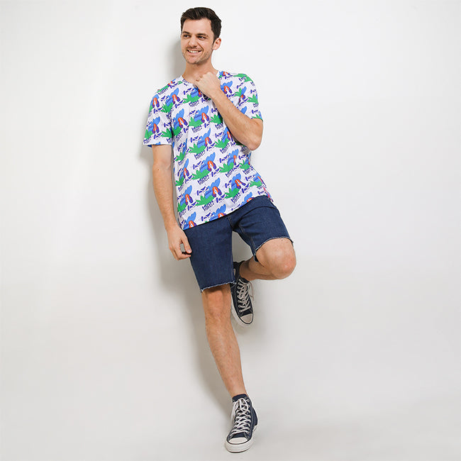 Hush Puppies Pakaian Pria T Shirt Chez In White