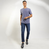 Hush Puppies Pakaian Pria T Shirt Knapp In Blue