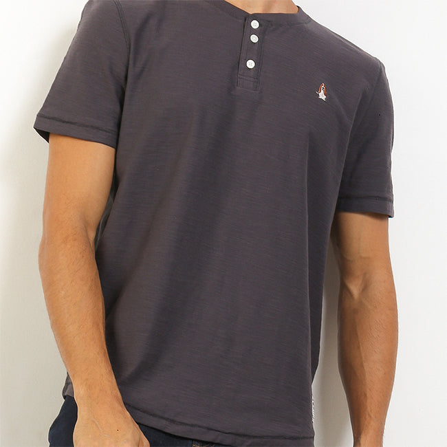 Hush Puppies Pakaian Pria T Shirt Knapp In Grey
