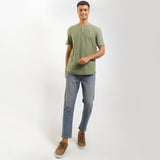Hush Puppies Pakaian Pria T Shirt Knapp In Olive