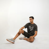 Hush Puppies Pakaian Pria T Shirt Hund In Black