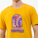 Hush Puppies Pakaian Pria T Shirt Gammal In Mustard