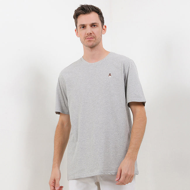 Hush Puppies Pakaian Pria T Shirt Bsc Adhesh 5 In Gray