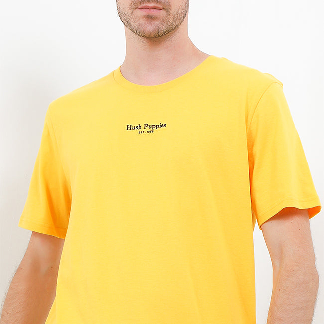 Hush Puppies Pakaian Pria T Shirt Bsc Austin In Yellow
