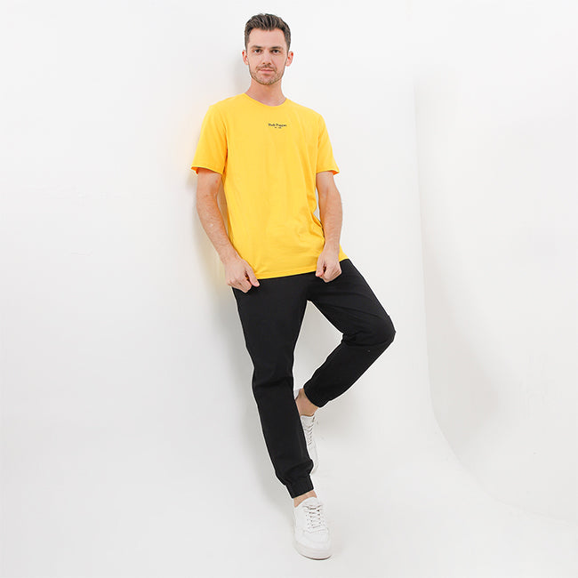 Hush Puppies Pakaian Pria T Shirt Bsc Austin In Yellow