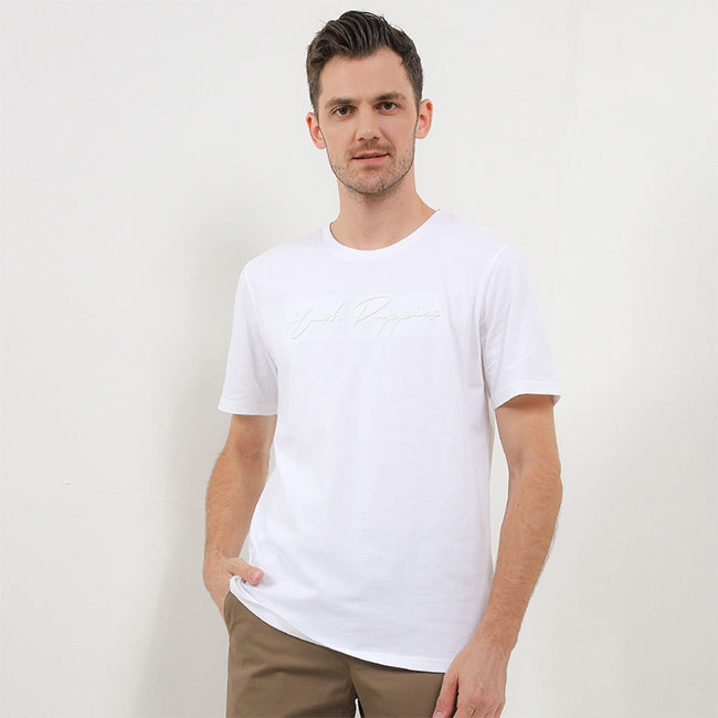 Hush Puppies Pakaian Pria Browen In White