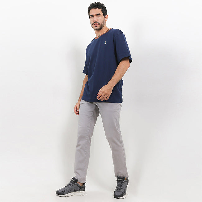 Hush Puppies Pakaian Pria T Shirt Almond In Navy