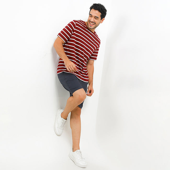 Hush Puppies Pakaian Pria Bsc Travis In Maroon