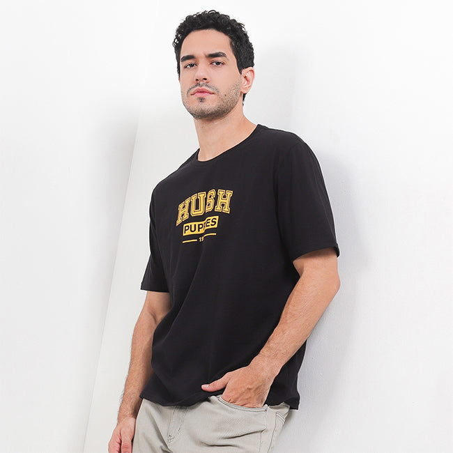 Hush Puppies Pakaian Pria T Shirt Paddington In Black