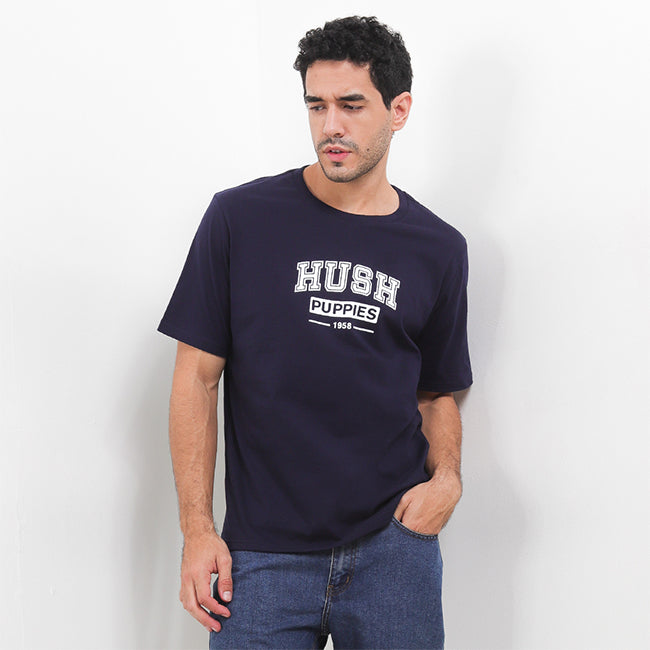 Hush Puppies Pakaian Pria T Shirt Paddington In Navy