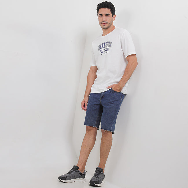 Hush Puppies Pakaian Pria T Shirt Paddington In White