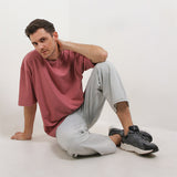 Hush Puppies Pakaian Pria T Shirt Seven In Pink