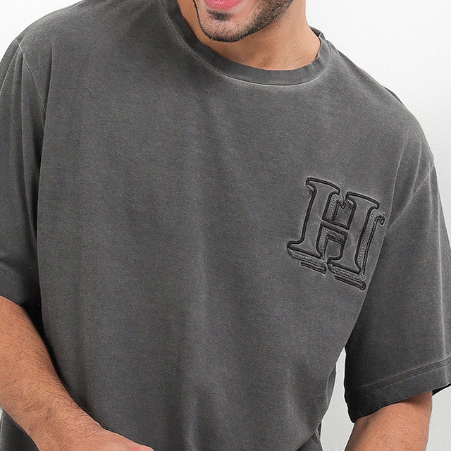 Hush Puppies Pakaian Pria T Shirt Platt In Black