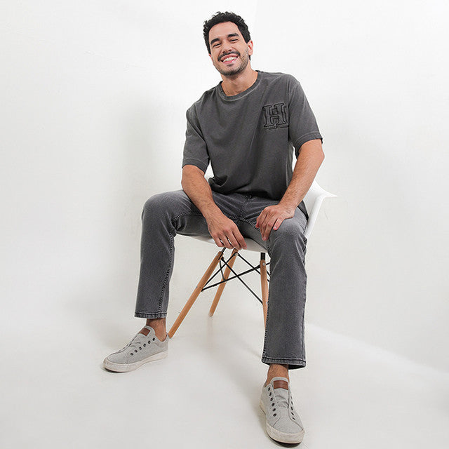 Hush Puppies Pakaian Pria T Shirt Platt In Black