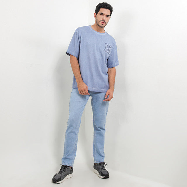 Hush Puppies Pakaian Pria T Shirt Platt In Blue
