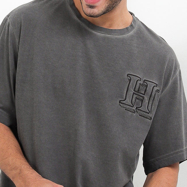 Hush Puppies Pakaian Pria T Shirt Platt In Black