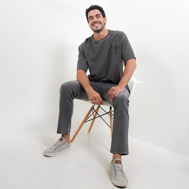 Hush Puppies Pakaian Pria T Shirt Platt In Black