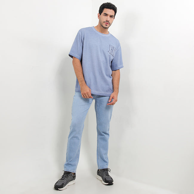 Hush Puppies Pakaian Pria T Shirt Platt In Blue