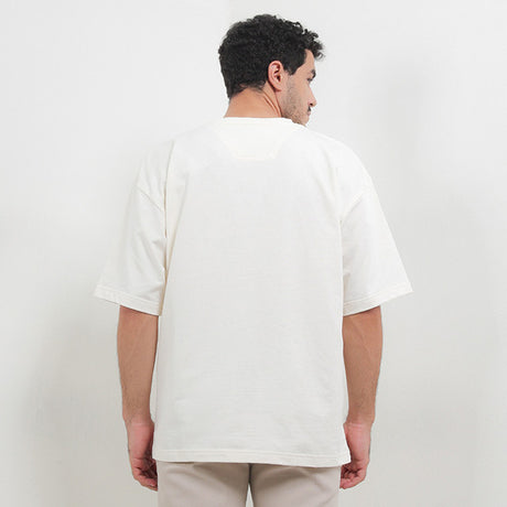 Hush Puppies Pakaian Pria T Shirt Emmit In Off White