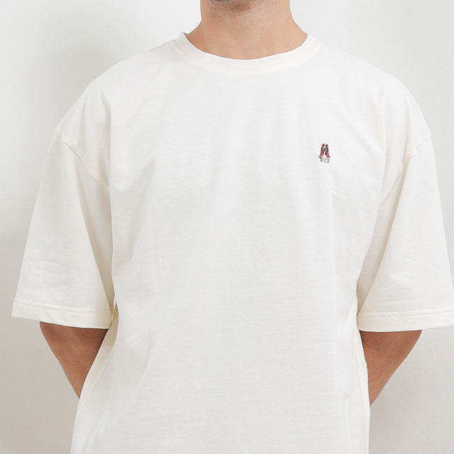 Hush Puppies Pakaian Pria T Shirt Emmit In Off White