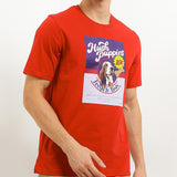 Hush Puppies Pakaian Pria T Shirt 90S Biscuit In Red