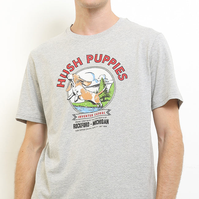 Hush Puppies Men Tops Forest In Grey